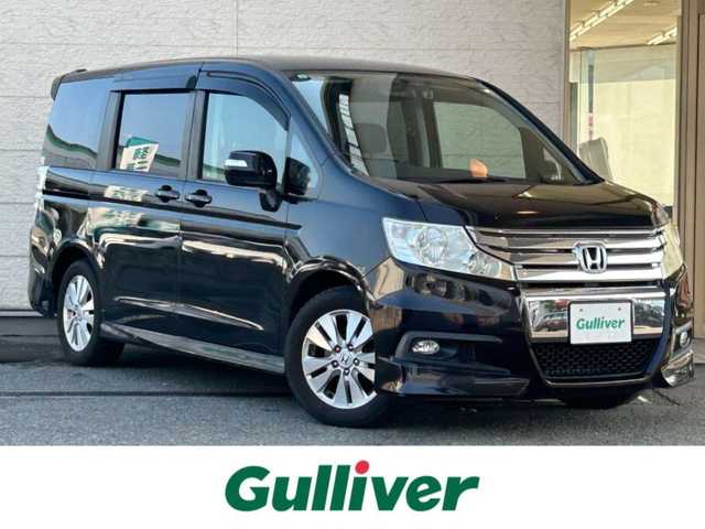 ホンダ ステップワゴン スパーダ S 兵庫県 2009(平21)年 9.6万km プレミアムブラキッシュパール 純正HDDナビ/(DVD/AM/FM)/ワンセグテレビ/バックカメラ/両側パワースライド/ETC/パドルシフト/オートライト/電動格納ミラー/純正フロアマット/ISOFIX