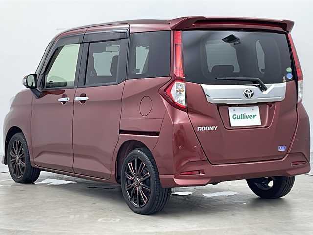 トヨタ ルーミー カスタムG 道央・札幌 2020(令2)年 1.9万km ファイアークォーツレッドM ・4WD/・全方位モニター/・純正ナビ(CD＆DVD＆SD＆BT＆フルセグTV)/・衝突軽減ブレーキ/・レーンキープアシスト/・オートマチックハイビーム/・コーナーセンサー/・両側パワースライドドア/・バックカメラ/・サイドカメラ/・フロントカメラ/・LEDヘッドライト/・フォグランプ/・プッシュスタート/・後席カーテン/・スマートキー