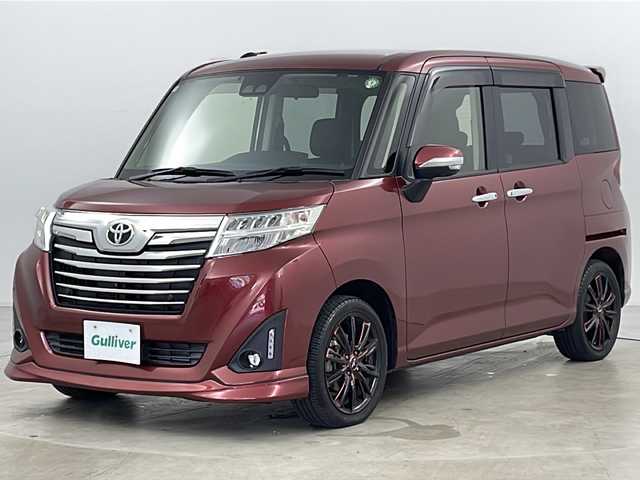 トヨタ ルーミー カスタムG 道央・札幌 2020(令2)年 1.9万km ファイアークォーツレッドM ・4WD/・全方位モニター/・純正ナビ(CD＆DVD＆SD＆BT＆フルセグTV)/・衝突軽減ブレーキ/・レーンキープアシスト/・オートマチックハイビーム/・コーナーセンサー/・両側パワースライドドア/・バックカメラ/・サイドカメラ/・フロントカメラ/・LEDヘッドライト/・フォグランプ/・プッシュスタート/・後席カーテン/・スマートキー