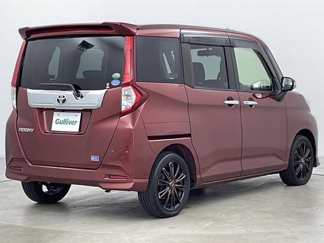 トヨタ ルーミー カスタムG 道央・札幌 2020(令2)年 1.9万km ファイアークォーツレッドM ・4WD/・全方位モニター/・純正ナビ(CD＆DVD＆SD＆BT＆フルセグTV)/・衝突軽減ブレーキ/・レーンキープアシスト/・オートマチックハイビーム/・コーナーセンサー/・両側パワースライドドア/・バックカメラ/・サイドカメラ/・フロントカメラ/・LEDヘッドライト/・フォグランプ/・プッシュスタート/・後席カーテン/・スマートキー
