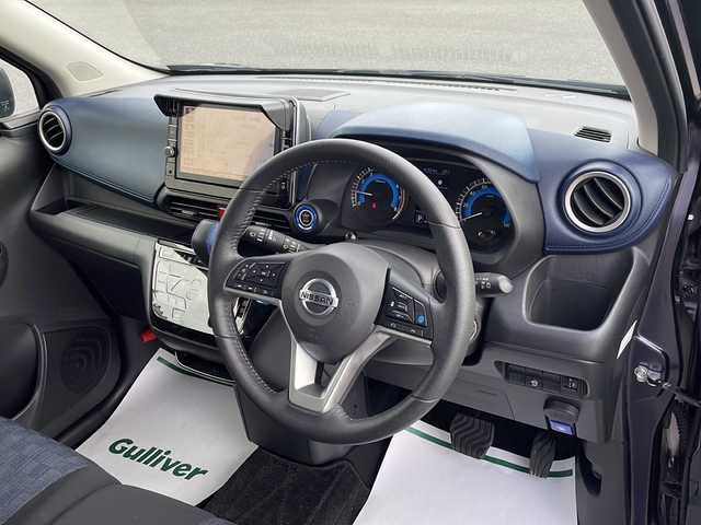 日産 デイズ HWS G ターボ プロパイロットED 山形県 2021(令3)年 2.7万km アメジストパープル プロパイロット/９インチ純正SDナビ【MM321D-L】/（FM/AM/CD/DVD/TV/AUX）/エマージェンシーブレーキ/レーンディパーチャーアラートト/アラウンドビューモニター/ドライブレコーダー（前）/アイドリングストップ/電動格納ミラー/電動パーキング/ブレーキホールド/純正15インチAW/ステアリングスイッチ/オートライト/ETC/LEDヘッドライト/フロントフォグ/ヘッドライトレベリング/プッシュスタート/スマートキー/スペアキー/フルオートエアコン/SOSコール