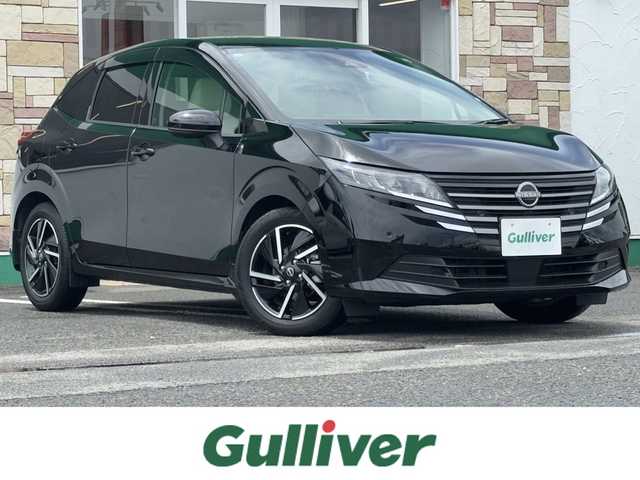 日産 ノート X 徳島県 2024(令6)年 0.8万km スーパーブラック 純正9インチディスプレイオーディオ/　ラジオ/BT/HDMI/USB/全方位カメラ/純正16インチアルミホイール/連動ドライブレコーダー　DH5-D/LEDヘッドライト/電動格納ミラー/コーナーセンサー/純正ドアバイザー/EV MODE/速度標識表示/D-MODE