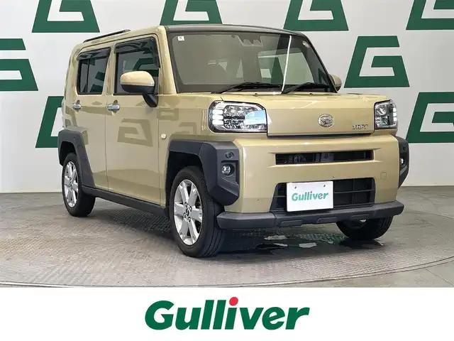 ダイハツ タフト G 鹿児島県 2020(令2)年 8.1万km サンドベージュメタリック 禁煙/スマートアシスト/ガラスルーフ/純正ナビ/バックカメラ/前席シートヒーター/レーンキープアシスト/前後コーナーセンサー/純正アルミホイール/純正フロアマット/ETC/電動パーキングブレーキ/オートブレーキホールド/電格ミラー/LEDヘッドライト/オートライト