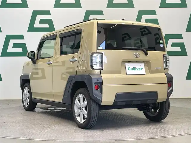 ダイハツ タフト G 鹿児島県 2020(令2)年 8.1万km サンドベージュメタリック 禁煙/スマートアシスト/ガラスルーフ/純正ナビ/バックカメラ/前席シートヒーター/レーンキープアシスト/前後コーナーセンサー/純正アルミホイール/純正フロアマット/ETC/電動パーキングブレーキ/オートブレーキホールド/電格ミラー/LEDヘッドライト/オートライト