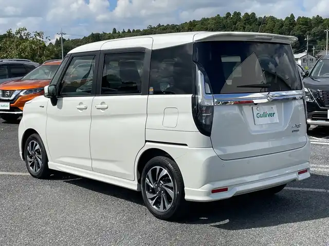 スズキ ソリオ バンディット HV MV 千葉県 2023(令5)年 2.8万km ピュアホワイトP ８型ナビＭＤＶ－Ｓ８１０Ｌ　全方位カメラ　両側電動スライドドア　ＨＵＤ　レーダークルコン　ＵＳＢ　ＢＴ　フルセグ　シートヒーター　ＡＨＢ　レーンアシスト　ＬＥＤライト　バックセンサー オートライト