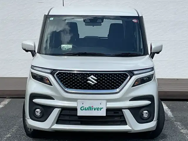 スズキ ソリオ バンディット HV MV 千葉県 2023(令5)年 2.8万km ピュアホワイトP ８型ナビＭＤＶ－Ｓ８１０Ｌ　全方位カメラ　両側電動スライドドア　ＨＵＤ　レーダークルコン　ＵＳＢ　ＢＴ　フルセグ　シートヒーター　ＡＨＢ　レーンアシスト　ＬＥＤライト　バックセンサー オートライト