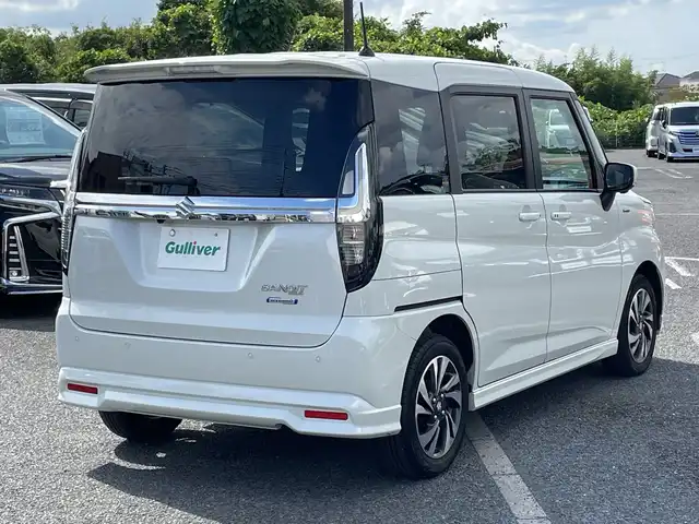 スズキ ソリオ バンディット HV MV 千葉県 2023(令5)年 2.8万km ピュアホワイトP ８型ナビＭＤＶ－Ｓ８１０Ｌ　全方位カメラ　両側電動スライドドア　ＨＵＤ　レーダークルコン　ＵＳＢ　ＢＴ　フルセグ　シートヒーター　ＡＨＢ　レーンアシスト　ＬＥＤライト　バックセンサー オートライト