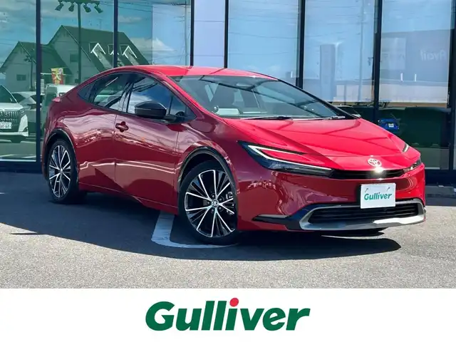 トヨタ プリウス Z 岐阜県 2023(令5)年 1.2万km エモーショナルレッドⅡ 登録時走行距離11444km/全方位カメラ/純正ディスプレイオーディオ/フルセグＴＶ/バックカメラ/ワイヤレス充電/ステアリングヒーター/レザーシート/シートヒーター/エアシート/パワーシート/トヨタセーフティセンス/純正オプションスピーカー/ＥＴＣ２，０/クルーズコントロール/レーンキープアシスト/プッシュスタート/スマートキー/禁煙車/LEDヘッドライト/オートライト/フォグランプ/純正アルミホイール/純正フロアマット/前後コーナーセンサー/衝突被害軽減システム