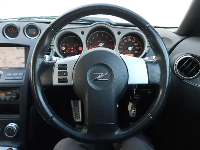 日産 フェアレディ Ｚ 石川県 2007(平19)年 15.3万km ホワイトパール リモコンキー/スペアキー/ステアリングリモコン/純正DVDナビゲーション/バックモニター/HIDライト/電動格納ミラー/純正フロアマット