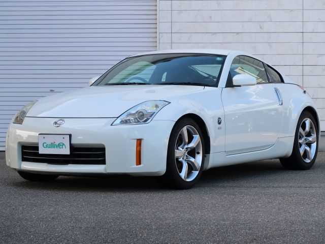 日産 フェアレディ Ｚ 石川県 2007(平19)年 15.3万km ホワイトパール リモコンキー/スペアキー/ステアリングリモコン/純正DVDナビゲーション/バックモニター/HIDライト/電動格納ミラー/純正フロアマット