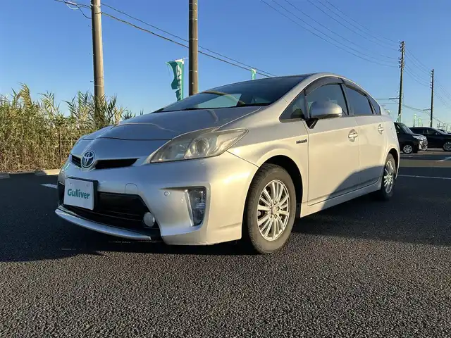 トヨタ プリウス S 宮城県 2012(平24)年 19.9万km シルバーM 純正SDナビ/（NSCT-W61）/ワンセグTV/バックカメラ/ETC/スマートキー/オートライト/純正フロアマット/社外15インチアルミホイール