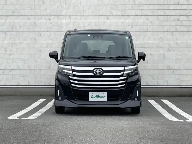 トヨタ ルーミー カスタムG 福岡県 2023(令5)年 2万km ブラックマイカメタリック 純正７型ＳＤナビ(フルセグＴＶ/ＣＤ/ＤＶＤ/ＢＴ) 全方位カメラ トヨタセーフティー レーダークルコン コーナーセンサー 両側パワースライドドア ETC　オートホールド USBポート 純正フロアマット 純正アルミホイール プッシュスタート スマートキー