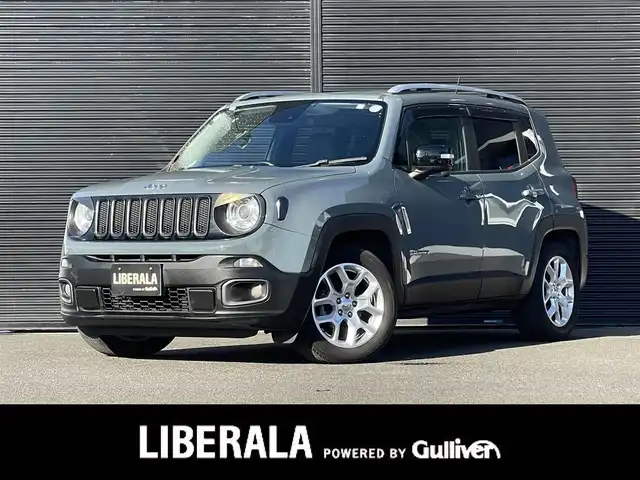 クライスラー・ジープ ジープ レネゲード リミテッド 山梨県 2018(平30)年 5.8万km アンヴィルクリアコート 社外８インチナビ　/純正ＤＡ積込　/フルセグ　/Ｂカメラ　/ＢＴ　/ＣＤ　/ＤＶＤ　/黒革　/Ｐシート　/シートヒーター　/ＡＣＣ/ＢＳＡ　/ＬＫＡ　/ＥＴＣ　/ＨＩＤヘッドライト　/Ａライト　/スマートキー