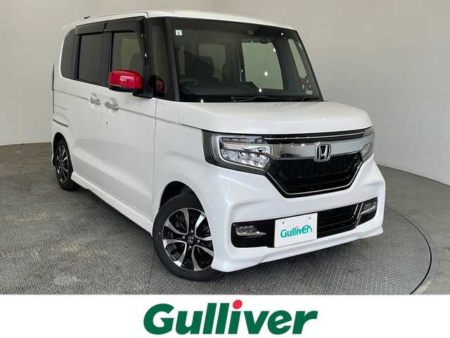 ホンダ Ｎ ＢＯＸ カスタム G L ホンダセンシング 栃木県 2019(令1)年 2.9万km プラチナホワイトパール 純正ナビ/(CD/DVD/フルセグTV/Bluetooth/SD)/ホンダセンシング/バックカメラ/コーナーセンサー/追従型クルーズコントロール/ビルトインETC/LEDヘッドライト/片側パワースライドドア/横滑り防止装置/オートライト/ドライブレコーダー/ウィンカーミラー/電動格納ミラー/純正フロアマット/純正アルミホイール