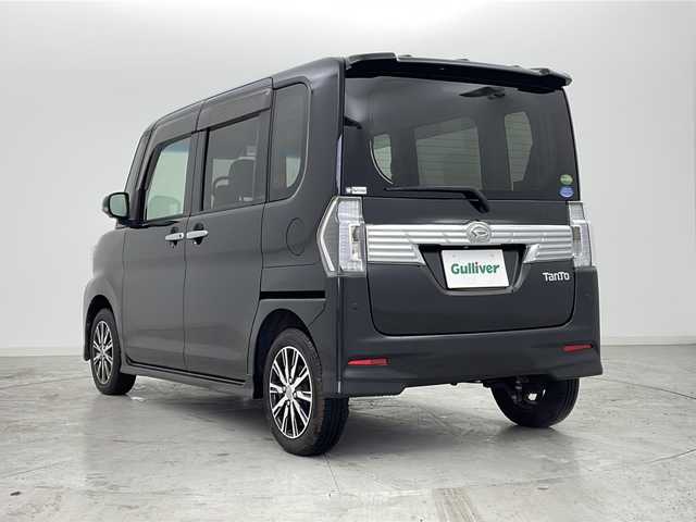 ダイハツ タント カスタムX トップED LTD SAⅢ 宮城県 2018(平30)年 3.2万km ブラックマイカメタリック スマートアシストIII/・衝突回避支援ブレーキ機能/・車線逸脱警報機能/・オートハイビーム（ＡＨＢ）/・コーナーセンサー/全方位カメラ/純正8インチナビ/・BT.CD.DVD.SD.USB.HDMI/フルセグTV/両側パワースライドドア/ハーフレザーシート/D席シートヒーター/ステアリングスイッチ/ドライブレコーダー（F）/プッシュスタート/スマートキー/アイドリングストップ/LEDヘッドライト/LEDフォグランプ/純正フロアマット/純正14インチAW/純正ドアバイザー/ロールサンシェード/横滑り防止