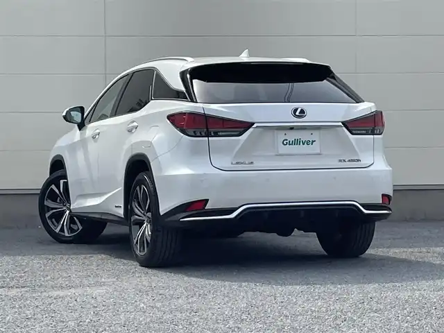 レクサス ＲＸ 450h バージョンL 茨城県 2019(令1)年 7.7万km ソニッククォーツ 後期型モデル/ワンオーナー/パノラミックビューカメラ/マークレビンソンサウンド/サンルーフ/三眼LEDヘッドライト/レクサスセーフティセンス/BSM/パワーバックドア/ホワイトレザーシート/シートヒーター/シートベンチレーション/パワーメモリーシート/レーダークルーズコントロール/ヘッドアップディスプレイ