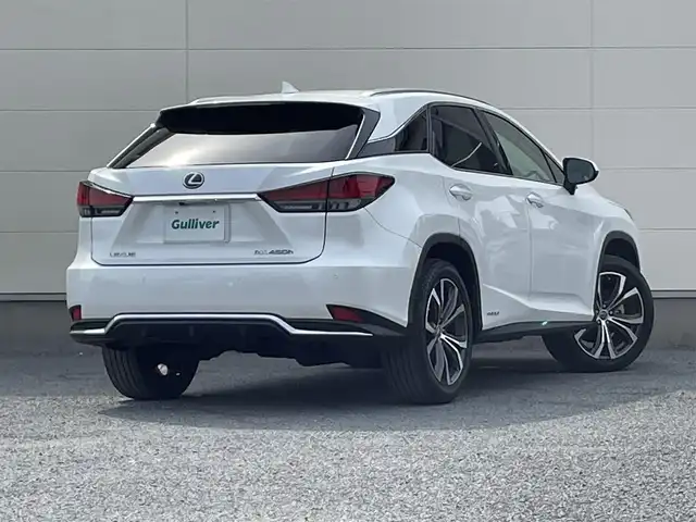 レクサス ＲＸ 450h バージョンL 茨城県 2019(令1)年 7.7万km ソニッククォーツ 後期型モデル/ワンオーナー/パノラミックビューカメラ/マークレビンソンサウンド/サンルーフ/三眼LEDヘッドライト/レクサスセーフティセンス/BSM/パワーバックドア/ホワイトレザーシート/シートヒーター/シートベンチレーション/パワーメモリーシート/レーダークルーズコントロール/ヘッドアップディスプレイ