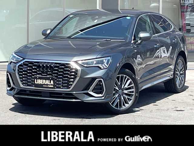 アウディ Ｑ３ SB 35TDIクワトロ Sライン 青森県 2020(令2)年 7万km グレー /4WD/ディーゼル/ターボ/黒ハーフレザーシート/前席パワーシート /前席シートヒーター/革巻きステア/ノブ/パドルシフト/バーチャルコックピット/純正HDDナビ/　(Bt/USB)/全方位カメラ/アダプティブクルーズ/車線逸脱警報/衝突軽減ブレーキ/前後ドライブレコーダー/前後バンパーソナー/ダウンヒルアシスト/アイドリングストップ/横滑り防止装置/パワーバックドア/ウインカーミラー /ミラーヒーター/LEDオートライト/オートワイパー/置くだけ充電/社外レーダー探知機/リア5面プライバシーガラス/スマートキーx2/保証書/取扱説明書