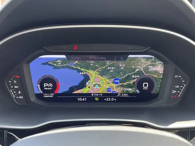 アウディ Ｑ３ SB 35TDIクワトロ Sライン 青森県 2020(令2)年 7万km グレー /4WD/ディーゼル/ターボ/黒ハーフレザーシート/前席パワーシート /前席シートヒーター/革巻きステア/ノブ/パドルシフト/バーチャルコックピット/純正HDDナビ/　(Bt/USB)/全方位カメラ/アダプティブクルーズ/車線逸脱警報/衝突軽減ブレーキ/前後ドライブレコーダー/前後バンパーソナー/ダウンヒルアシスト/アイドリングストップ/横滑り防止装置/パワーバックドア/ウインカーミラー /ミラーヒーター/LEDオートライト/オートワイパー/置くだけ充電/社外レーダー探知機/リア5面プライバシーガラス/スマートキーx2/保証書/取扱説明書