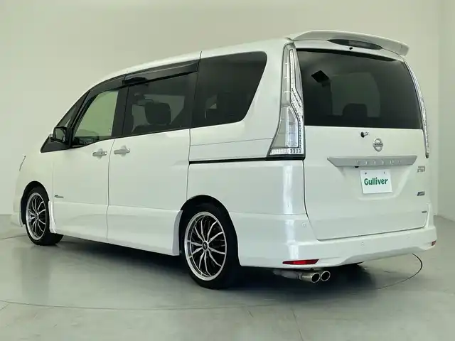 日産 セレナ HWS S HV Vセレ +SeftyⅡ 愛知県 2016(平28)年 5.7万km ブリリアントホワイトパール 純正ナビ/・Bluetooth/・CD/DVD/・フルセグテレビ/・SD音楽録音/純正フリップダウンモニター/アラウンドビューモニター/両側パワースライドドア/衝突軽減ブレーキ/レーンキープアシスト/オートライト/前後コーナーセンサー/クルーズコントロール/ETC/LEDヘッドライト