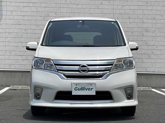 日産 セレナ ハイウェイスター Vセレクション 山形県 2012(平24)年 7.8万km ブリリアントホワイトパール ワンオーナー/純正SDナビ/・CD/DVD/BT/MSV/SD/AUX/USB/ラジオ/Alpine後席用モニター/フルセグTV/バックカメラ/ビルトインETC/クルーズコントロール/両側パワースライドドア/オートライト/フォグランプ/プッシュスタート/スマートキー/ヘッドライトレベライザー/アイドリングストップ/純正16インチAW/保証書/取扱説明書