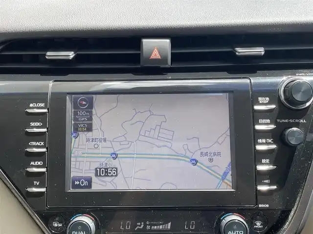 トヨタ カムリ G レザーパッケージ 長崎県 2019(平31)年 7.2万km スティールブロンドM トヨタセーフティセンス/・衝突被害軽減ブレーキ/・レーダークルーズコントロール/・レーンキープアシスト/・オートマチックハイビーム/メーカーOP/SDナビ/・Bluetooth接続/・フルセグTV/・DVD再生/バックカメラ/ビルトインETC2.0/LEDオートヘッドライト/レザーシート/・シートヒーター/・パワーシート/コーナーセンサー/MTモード付AT/電子パーキング/オートホールド機能/防眩ルームミラー/ISOFIX/ALLオートPW///////////////////