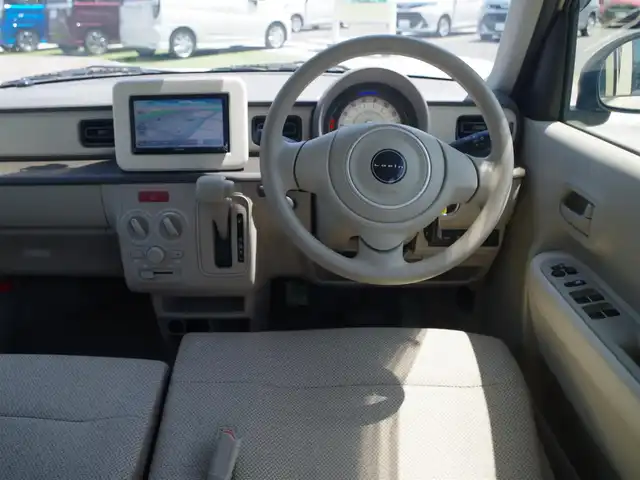 スズキ ラパン L 千葉県 2015(平27)年 3.3万km シフォンアイボリーM 155/65R14/レーダーブレーキサポート/アイドリングストップ/純正SDナビ/地デジTV/【DVD/CD再生機能　Bluetooth接続】/バックカメラ/ドライブレコーダー（DRV-350）/運転席シートヒーター/携帯リモコン