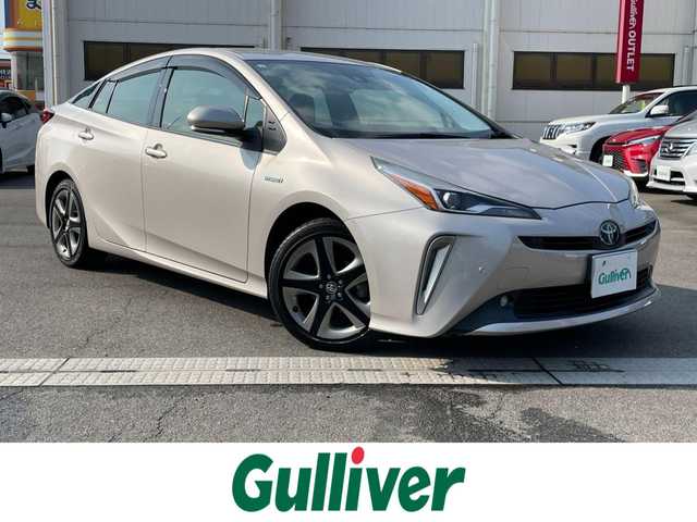 トヨタ プリウス Sツーリングセレクション 群馬県 2019(平31)年 6.7万km スティールブロンドM トヨタセーフティーセンス/・プリクラッシュセーフティー/・クリアランスソナー/・クルーズコントロール/・オートライト/・オートマチックハイビーム/・横滑り防止/・SOSコール/純正9インチナビ/・AM/FM/Bluetooth/・CD/SD/MSV/フルセグTV/バックカメラ/LEDヘッドライト/LEDフォグランプ/シートヒーター前席/純正ETC/純正ドライブレコーダー/純正フロアマット/純正ドアバイザー/純正18インチアルミホイール/プッシュスタート/スマートキー