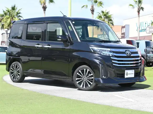 トヨタ ルーミー カスタムG－T 千葉県 2020(令2)年 3.7万km ブラックマイカメタリック 175/55R15/スマートアシストIII/レーダークルーズコントロール/エコアイドル/両側パワースライドドア/ディスプレイオーディオ/純正地デジTV/【Bluetooth接続】/【Apple CarPlay　Android Auto対応】/パノラマモニター/ドライブレコーダー/革巻きステアリング/ステアリングスイッチ/ETC/LEDヘッドライト/フォグライト/ウインカーミラー/コーナーセンサー/純正15インチアルミホイル/キーフリーシステム