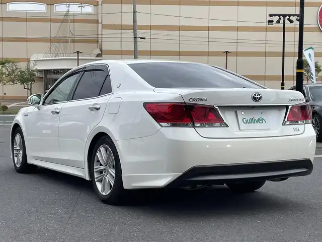 トヨタ クラウン ハイブリッド アスリートS 宮城県 2014(平26)年 5.6万km ホワイトパールクリスタルシャイン 登録時走行距離55510km/純正HDDナビ/AM・FM/プッシュスタート/スペアキーあり/スマートキー/バックカメラ/純正フロアマット/パワーシート/シートヒーター（D+N席）/エアシート（D+N席）/スウィングエアコン/デュアルエアコン/オールAUTOパワーウインドウ/フォグランプ/ドアバイザー/ウインカーミラー