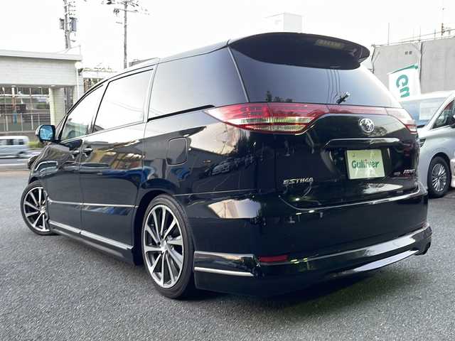 トヨタ エスティマ アエラス 京都府 2008(平20)年 9.4万km ブラック ワンオーナー車/Panasonicナビ/・フルセグTV/CD/DVD/バックカメラ/ALPINEフリップダウンモニタ/ビルトインETC/ドラレコ/電動格納ウィンカーミラー/プッシュスタート/社外19インチアルミホイール/赤キャリパー/保証書＆取説/スマートキースペア