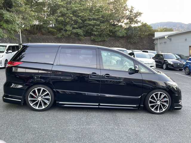 トヨタ エスティマ アエラス 京都府 2008(平20)年 9.4万km ブラック ワンオーナー車/Panasonicナビ/・フルセグTV/CD/DVD/バックカメラ/ALPINEフリップダウンモニタ/ビルトインETC/ドラレコ/電動格納ウィンカーミラー/プッシュスタート/社外19インチアルミホイール/赤キャリパー/保証書＆取説/スマートキースペア