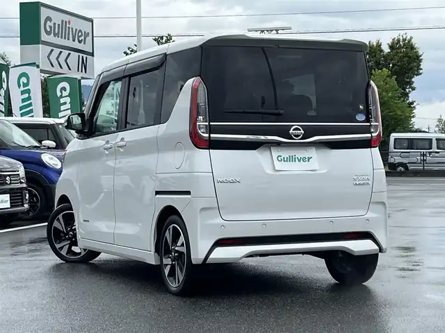 日産 ルークス HWS Gターボ プロパイロットED 奈良県 2020(令2)年 5.5万km ホワイトパール 純正ナビ（MM318D-W）/（フルセグ/BT/CD/DVD)/プロパイロット/レーダークルーズコントロール/全方位モニター/前後コーナーセンサー/衝突軽減システム/レーンキープアシスト/両側パワースライドドア/オートライト/電動格納ミラー/ステアリングスイッチ/純正15インチAW/保証書/取り扱い説明書
