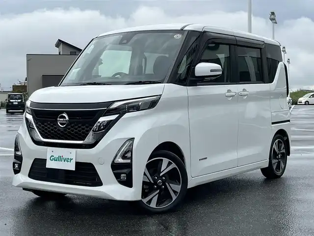 日産 ルークス HWS Gターボ プロパイロットED 奈良県 2020(令2)年 5.5万km ホワイトパール 純正ナビ（MM318D-W）/（フルセグ/BT/CD/DVD)/プロパイロット/レーダークルーズコントロール/全方位モニター/前後コーナーセンサー/衝突軽減システム/レーンキープアシスト/両側パワースライドドア/オートライト/電動格納ミラー/ステアリングスイッチ/純正15インチAW/保証書/取り扱い説明書