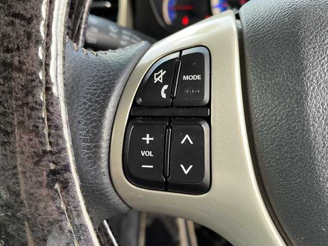 スズキ スペーシア カスタム Jスタイル 山口県 2014(平26)年 11.1万km ブルーイッシュブラックパール3 社外ナビ/DVD/CD/SD/MSV/BT/USB/フルセグTV/両側パワースライドドア/純正HIDヘッドライト/純正フォグランプ/オートライト/純正１５インチアルミホイール/革巻きステアリング/ステアリングスイッチ/前席シートヒーター/衝突被害軽減ブレーキ/横滑り防止/アイドリングストップ/社外黒革調シートカバー/スマートキー×２/純正フロアマット/純正ドアバイザー/ETC/電動格納ウインカードアミラー