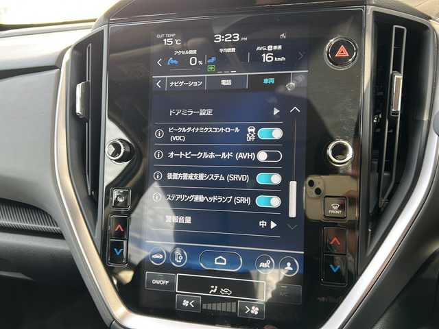 スバル クロストレック リミテッド 静岡県 2023(令5)年 3.2万km 青Ｍ 11.6インチナビ/・Android Auto/・Apple Car Play/・FM/AM/・フルセグTV/・USB/・iPod/・AUX/・Bluetooth/主要装備/・アイサイト/・全方位カメラ/・リアフォグランプ/・運転席＋助手席シートヒーター/・運転席＋助手席パワーシート/・オートビークルホールド/・ステアリング連動ヘッドランプ/・後退時ブレーキアシスト/・ドライバーモニタリングシステム/・ルーフレール/・ビルトインＥＴＣ/・パドルシフト/・サイドカーテンエアバッグ