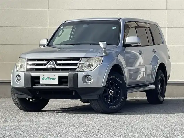 三菱 パジェロ ロング エクシード 茨城県 2007(平19)年 10万km クールシルバーメタリック Carrozzeriaナビ/　(AM/FM/DVD/Bluetooth/フルセグ)/バックカメラ/RockFordカーオーディオ/ETC/後席エアコン/3列シート/XTEREME-Jアルミホイール/背面タイヤ/パワーステアリング/ABS/Wエアバック