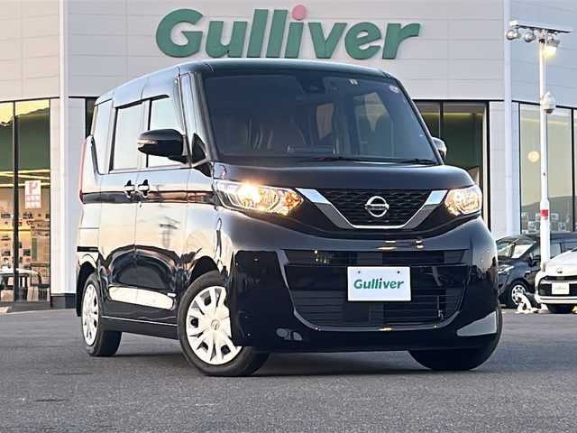 日産 ルークス X 佐賀県 2023(令5)年 1.2万km ブラック 純正９インチナビゲーション(Bluetooth/フルセグテレビ/HDMI)/ETC/片側パワースライド/左側ハンズフリースライドドア/コーナーセンサー前後/エマージェンシーブレーキ/車線逸脱警報/ドライブレコーダー前後/アラウンドビューモニター/スマートキー