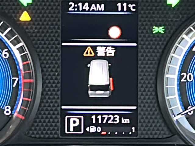 日産 ルークス X 佐賀県 2023(令5)年 1.2万km ブラック 純正９インチナビゲーション(Bluetooth/フルセグテレビ/HDMI)/ETC/片側パワースライド/左側ハンズフリースライドドア/コーナーセンサー前後/エマージェンシーブレーキ/車線逸脱警報/ドライブレコーダー前後/アラウンドビューモニター/スマートキー