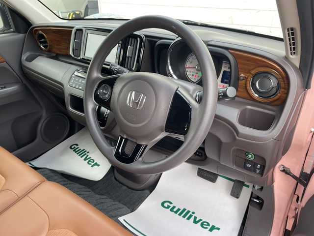 ホンダ Ｎ ＯＮＥ セレクト 山形県 2018(平30)年 4.5万km プレミアムピンクP ブラウンインテリア/・メープルブラウンコンビシート/・メープルウッド調インテリアパネル/あんしんパッケージ/・CTBA/純正ナビ(CD.DVD.BT.SD.USB)/バックカメラ/フルセグ/シートヒーター/ビルトインETC/プッシュスタート/スマートキーｘ２