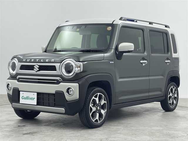 スズキ ハスラー Jスタイル Ⅱ 群馬県 2023(令5)年 2.3万km クールカーキパールメタリック/ソフトベージュメタリック 衝突軽減　車線逸脱警報　アダプティブクルーズコントロール　レーンアシスト　横滑り防止　アイドリングストップ　ダウンヒルアシストコントロール　障害物センサー　スマートキー　プッシュスタート