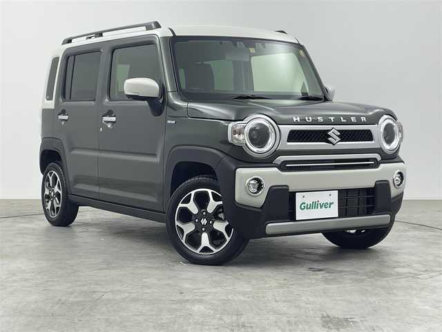 スズキ ハスラー Jスタイル Ⅱ 群馬県 2023(令5)年 2.3万km クールカーキパールメタリック/ソフトベージュメタリック 衝突軽減　車線逸脱警報　アダプティブクルーズコントロール　レーンアシスト　横滑り防止　アイドリングストップ　ダウンヒルアシストコントロール　障害物センサー　スマートキー　プッシュスタート