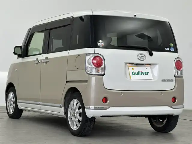 ダイハツ ムーヴ キャンバス G メイクアップ SA Ⅲ 長崎県 2017(平29)年 2.7万km パールホワイトⅢ/ナチュラルベージュマイカメタリック 2トーン 純正ナビ　/（フルセグ／ＢＴ／ＣＤ／ＤＶＤ）　/全方位モニター　/レーンキープアシスト　/横滑り防止　/アイドリングストップ　/両側パワースライドドア　/オートライト　/ドライブレコーダー　/ETC　/純正ホイールキャップ