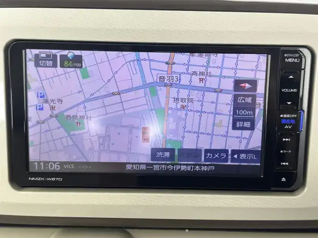 ダイハツ ムーヴ キャンバス G メイクアップ SA Ⅲ 長崎県 2017(平29)年 2.7万km パールホワイトⅢ/ナチュラルベージュマイカメタリック 2トーン 純正ナビ　/（フルセグ／ＢＴ／ＣＤ／ＤＶＤ）　/全方位モニター　/レーンキープアシスト　/横滑り防止　/アイドリングストップ　/両側パワースライドドア　/オートライト　/ドライブレコーダー　/ETC　/純正ホイールキャップ