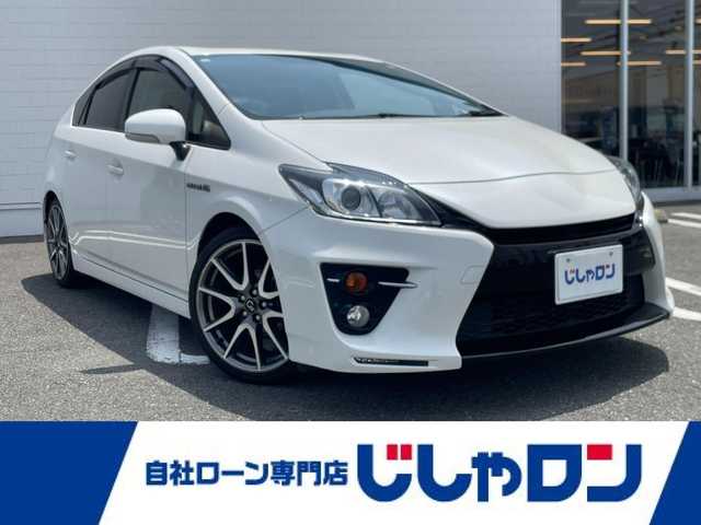 トヨタ プリウス S ツーリングセレ G’s 熊本県 2012(平24)年 9.3万km ホワイトパールクリスタルシャイン (株)IDOMが運営する【じしゃロン熊本店】の自社ローン専用車両になります。こちらは現金またはオートローンご利用時の価格です。自社ローンご希望の方は別途その旨お申付け下さい　/社外ナビ/バックカメラ/フルセグテレビ/DVD/CD/ビルトインETC/LEDヘッドライト/オートライト/スマートキー/純正アルミホイール