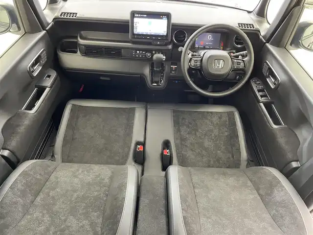 ホンダ Ｎ ＢＯＸ カスタム ターボ 滋賀県 2023(令5)年 0.6万km クリスタルブラックパール 純正8型ナビ【USB/Bluetooth/フルセグ】/バックカメラ/前席シートヒーター/ハーフレザーシート/両側電動スライド/ドライブレコーダー/電子パーキング/ブレーキホールド/パドルシフト/レーダークルーズコントロール/コーナーセンサー/ステアリングスイッチ