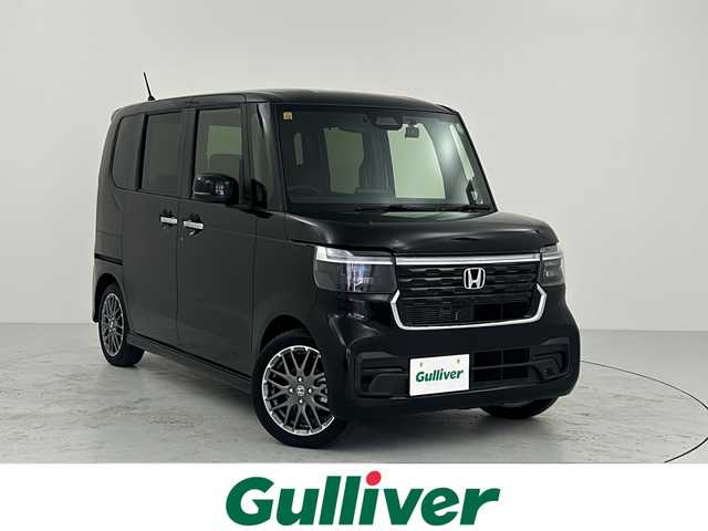 ホンダ Ｎ ＢＯＸ カスタム ターボ 大阪府 2023(令5)年 0.6万km クリスタルブラックパール ホンダセンシング/　・衝突軽減ブレーキ/　・アダプティブクルーズコントロール/　・車線維持支援システム/　・誤発進抑制機能/純正メモリナビ/　　BT/フルセグTV/バックカメラ/両側パワースライドドア/LEDオートライト/合皮ハーフレザーシート/シートヒーター/純正15インチアルミホイール/パドルシフト/コーナーセンサー/スマートキー/ETC