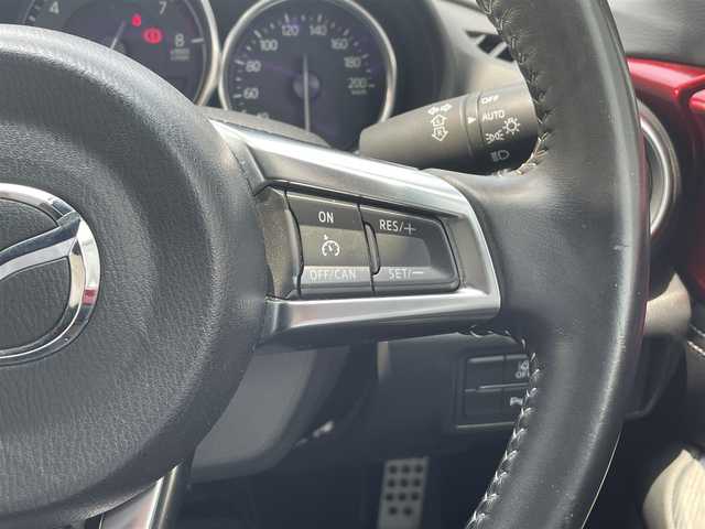 マツダ ロードスター S スペシャルパッケージ 滋賀県 2023(令5)年 1.3万km ソウルレッドクリスタルM 純正ナビ/(AM/FM/CD/DVD/BT/USB/AUX/フルセグTV）/マツダコネクト/コーナーセンサー/バックカメラ/クルーズコントロール/衝突軽減ブレーキ/レーントレーシングアシスト/オートマチックハイビーム/シートヒーター/ETC/ドライブレコーダー/プッシュスタート/横滑り防止装置/純正フロアマット/LEDヘッドライト/スペアキー