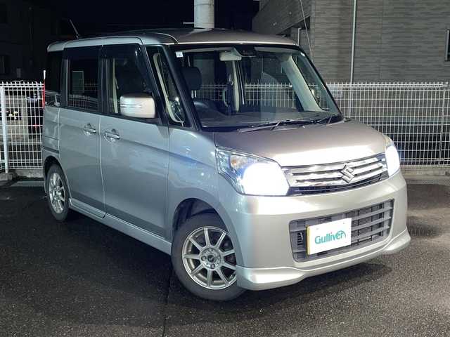 スズキ スペーシア X リミテッド 福島県 2015(平27)年 14万km スチールシルバーM ・社外オーディオ/・両側パワースライドドア/・レーダーブレーキサポート/・シートヒーター/・アイドリングストップ/・オートライト/・プッシュスタート/・ドアバイザー/・フロアマット