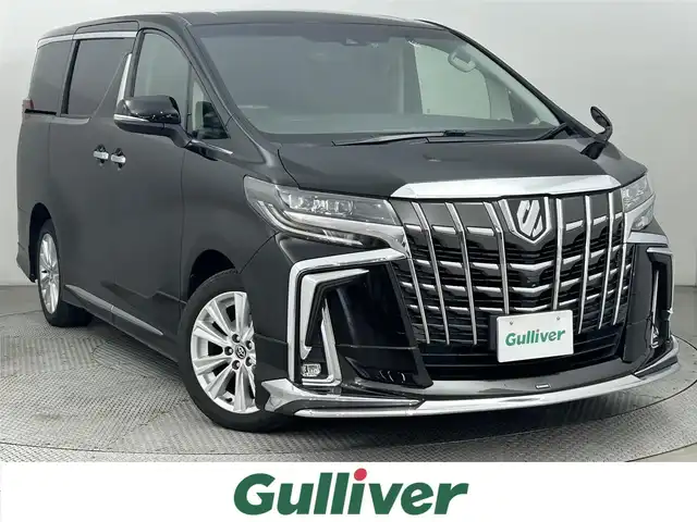 トヨタ アルファード S 道央・札幌 2019(平31)年 4.9万km ブラック ・４WD/・寒冷地仕様/・モデリスタエアロ/・フリップダウンモニター（アルパイン）/・社外メモリナビ（アルパイン）/・CD/DVD/SD/BT/・フルセグTV/・バックカメラ/・ビルトインETC/・純正ドライブレコーダー前方のみ/・ミラー型ドライブレコーダー前後/・デジタルインナーミラー/・プリクラッシュセーフティ/・レーンキープアシスト/・アダプティブクルーズコントロール/・クリアランスソナー/・横滑り防止装置/・オートマチックハイビーム/・オートライト/・LEDヘッドライト/・フォグランプ/・室内灯LED/・後付けパワーバックドア/・ステアリングスイッチ/・純正18インチAW/・純正フロアマット/・プッシュスタート/・スマートキー/・スペアキー/・保証書/・取扱説明書